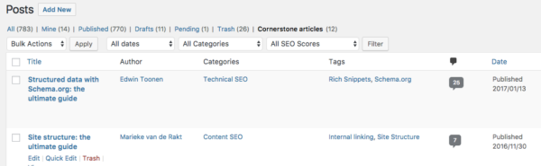 cornerstone post overview